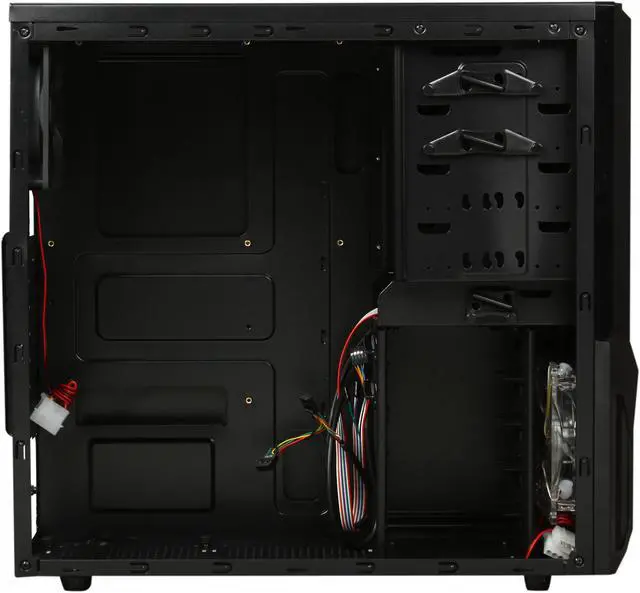 Alt view image 6 of 10 - LOGISYS Computer CS1202BK Black ABS + Mesh bezel , SECC 0.6mm ATX Mid Tower Computer Case