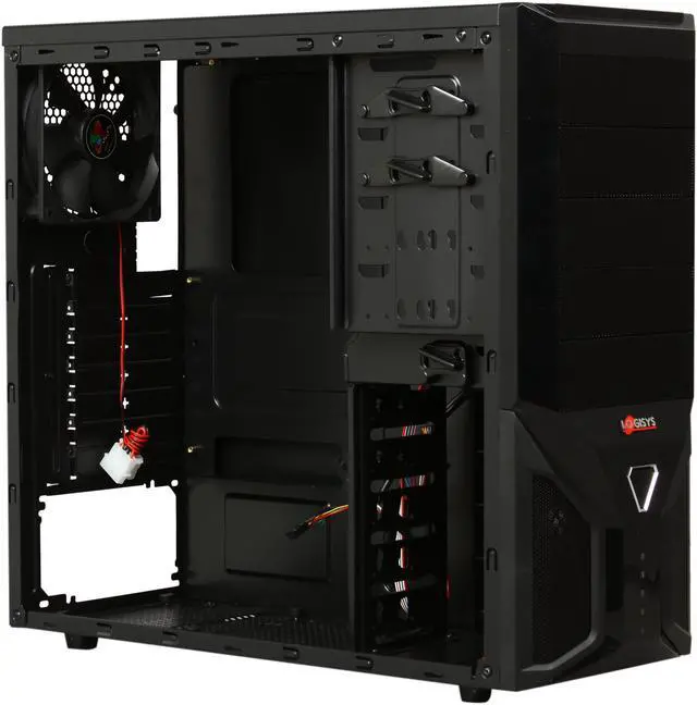 Alt view image 7 of 10 - LOGISYS Computer CS1202BK Black ABS + Mesh bezel , SECC 0.6mm ATX Mid Tower Computer Case