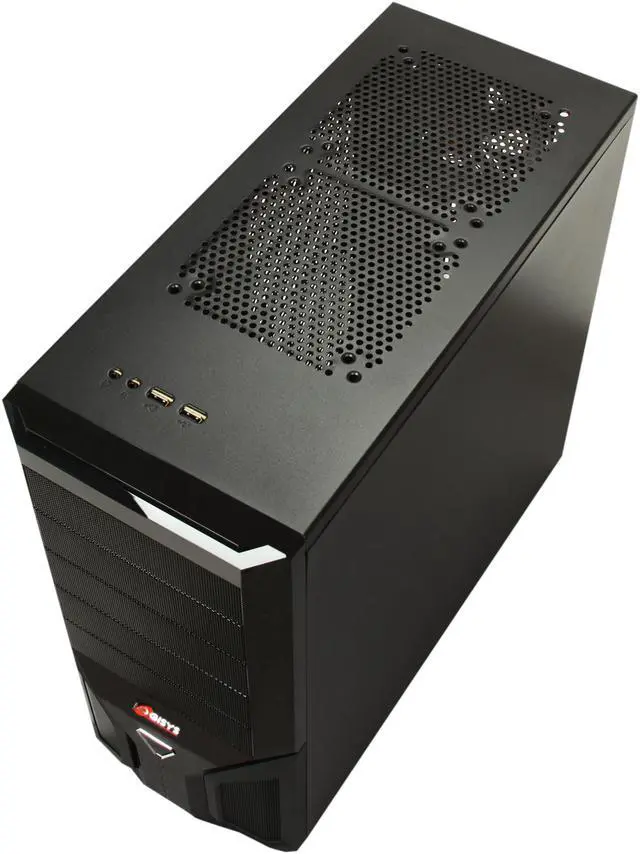 Alt view image 8 of 10 - LOGISYS Computer CS1202BK Black ABS + Mesh bezel , SECC 0.6mm ATX Mid Tower Computer Case