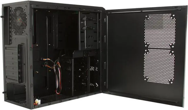 Alt view image 5 of 10 - LOGISYS Computer CS2008XBK Black ABS + Mesh bezel, SECC 0.6mm ATX Mid Tower Computer Case