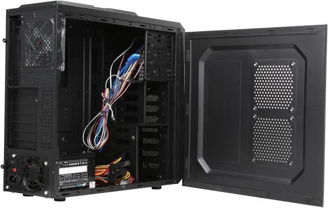 Alt view image 5 of 9 - LOGISYS Computer CS369BK ATX Mid Tower Computer Case with 480W Power Pupply