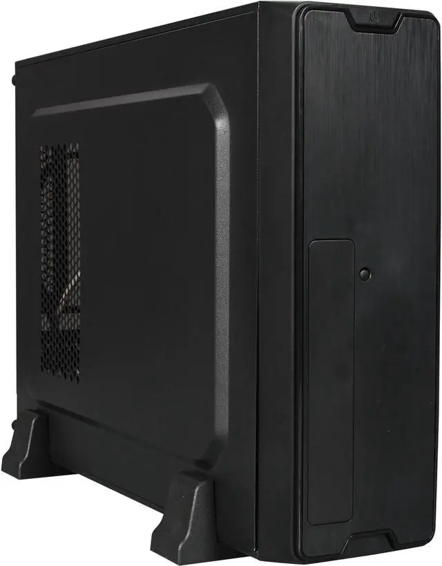 Main image of LOGISYS Computer CS6801BK Black Aluminum Mini-ITX Tower Computer Case 350W Power Supply