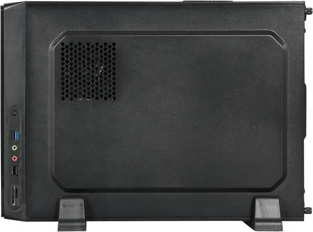 Alt view image 4 of 9 - LOGISYS Computer CS6801BK Black Aluminum Mini-ITX Tower Computer Case 350W Power Supply