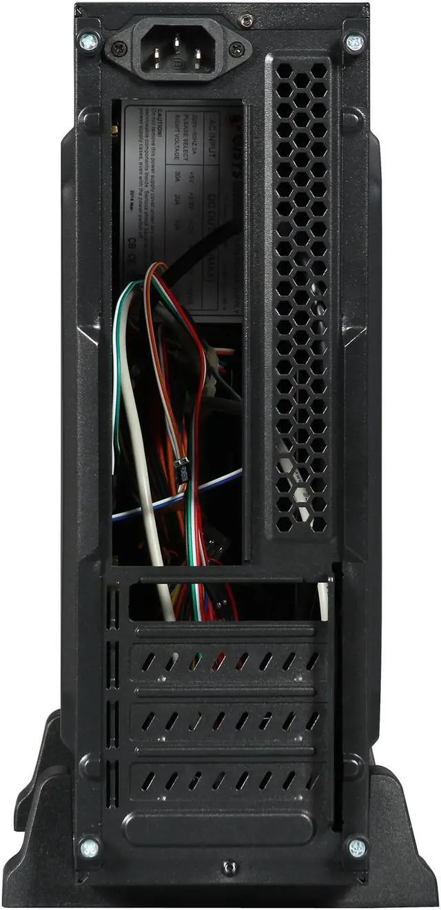 Alt view image 8 of 9 - LOGISYS Computer CS6801BK Black Aluminum Mini-ITX Tower Computer Case 350W Power Supply