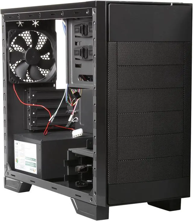 Alt view image 7 of 9 - LOGISYS Computer CS706BK Black SECC mATX Mid Tower/Micro ATX Mid Tower Computer Case 480W Power Supply