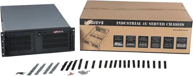 Alt view image 7 of 7 - Logisys CS6501H 1.2MM Steel 4U Rackmount Server Case