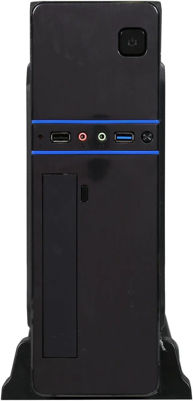 Alt view image 2 of 9 - LOGISYS Computer CS6802BK Black SGCC Micro ATX Slim Case Computer Case 350W Power Supply
