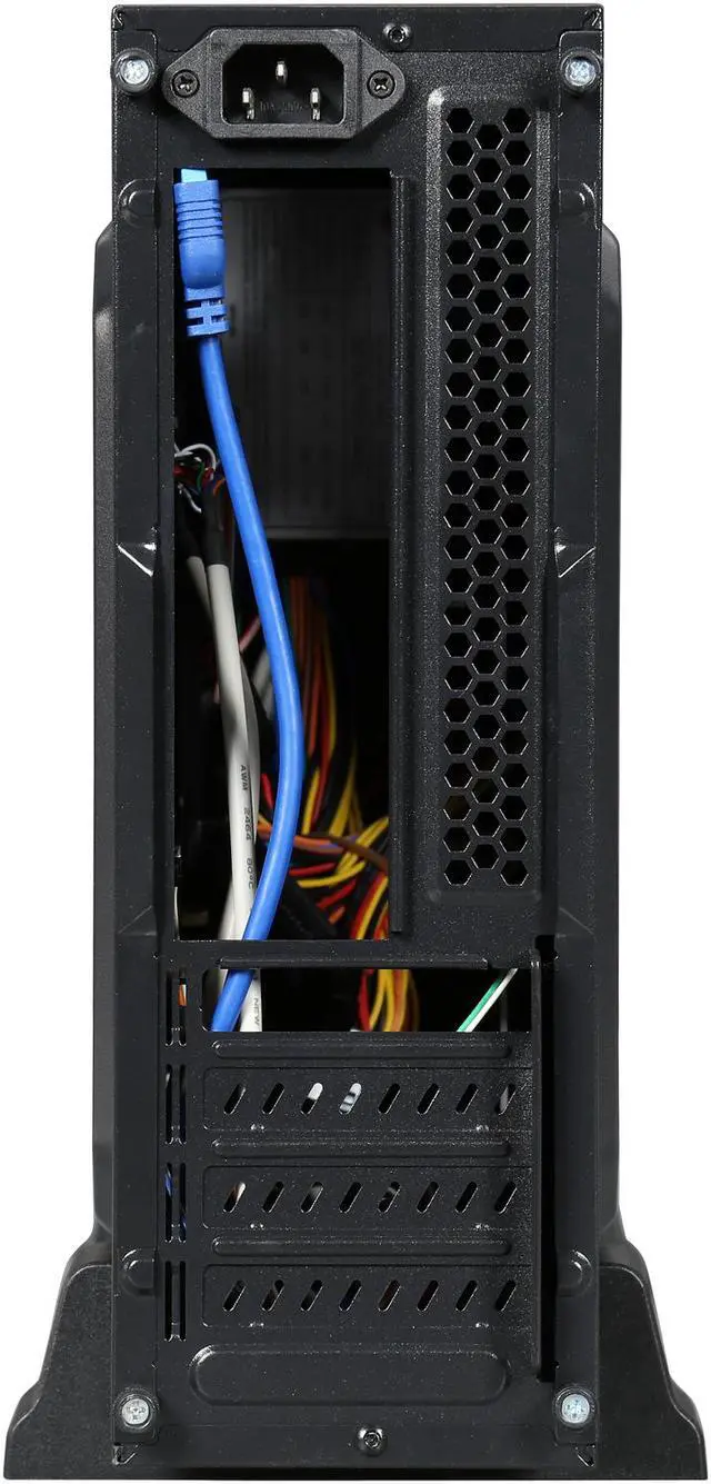 Alt view image 5 of 9 - LOGISYS Computer CS6802BK Black SGCC Micro ATX Slim Case Computer Case 350W Power Supply
