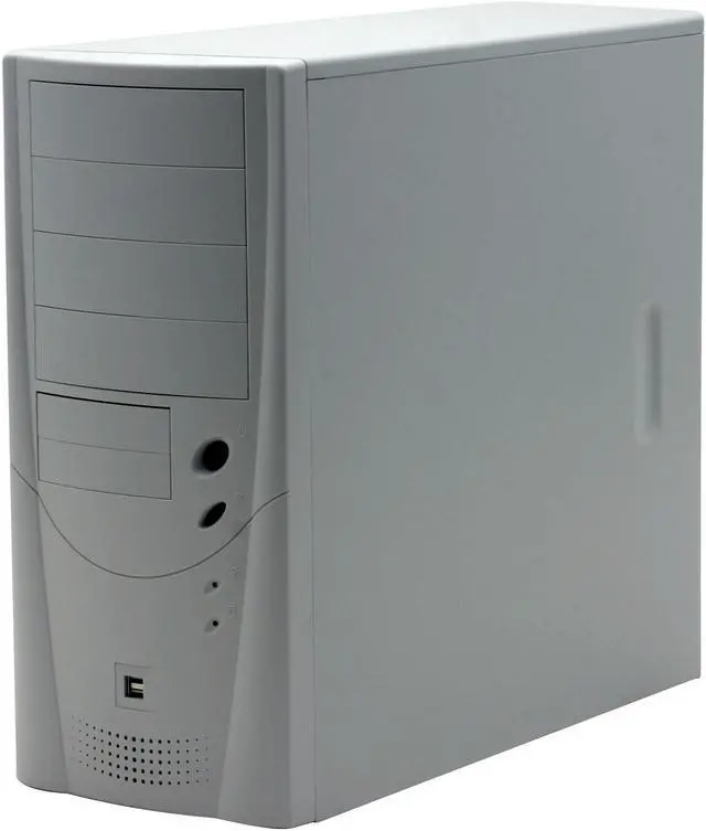 Alt view image 3 of 12 - MAXTOP Hivemind CSX-917K Beige Steel ATX Mid Tower Computer Case 350W Power Supply