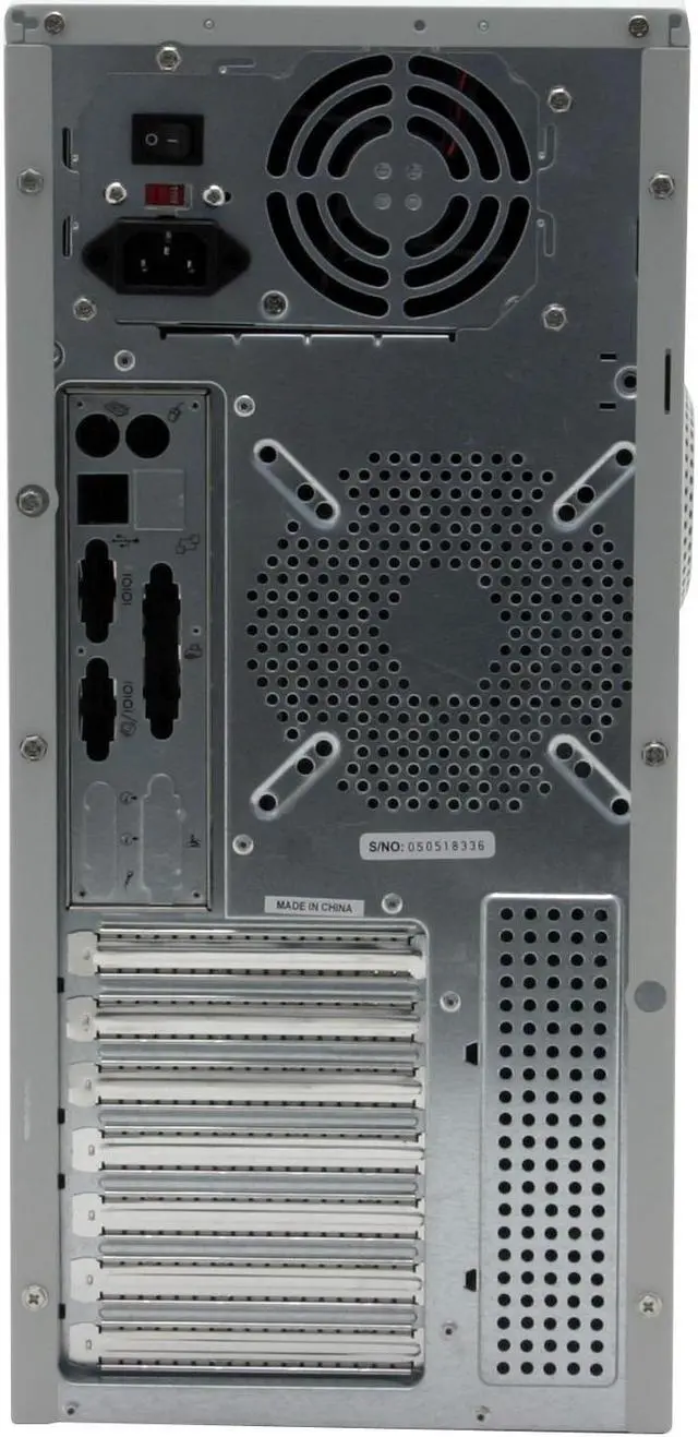 Alt view image 5 of 12 - MAXTOP Hivemind CSX-917K Beige Steel ATX Mid Tower Computer Case 350W Power Supply