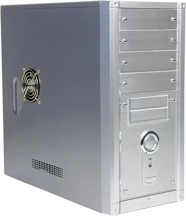 Main image of MAXTOP Sentinel CSX-770KLS 2-Tone Steel ATX Mid Tower Computer Case 350W Power Supply