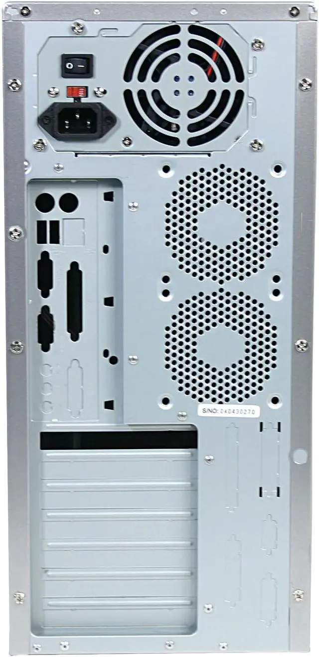 Alt view image 6 of 8 - MAXTOP Sentinel CSX-770KLS 2-Tone Steel ATX Mid Tower Computer Case 350W Power Supply