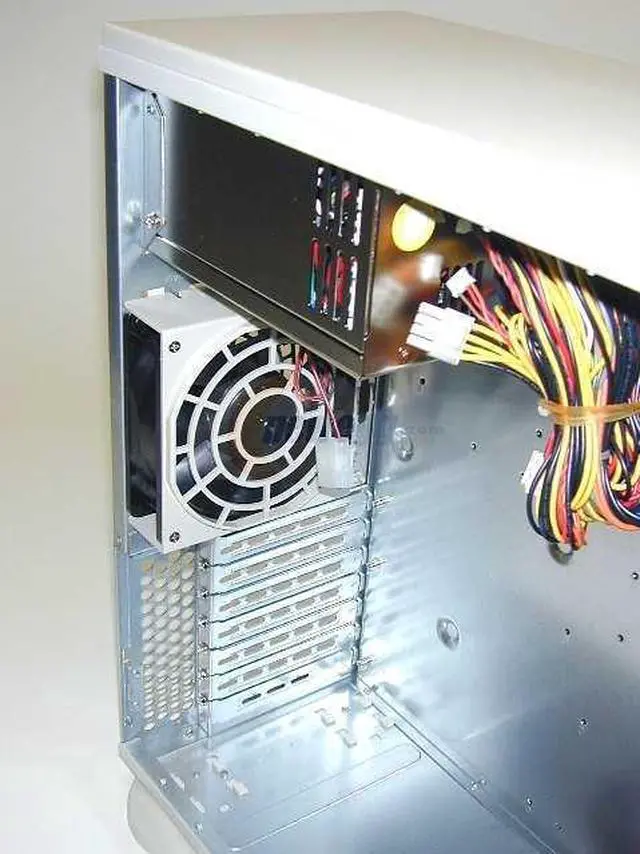 Alt view image 3 of 4 - SUPERMICRO SC742i-420 Beige 4U Rackmount Rackmount Case 420W Redundant Cooling AC power supply w/ PFC 3 External 5.25" Drive Bays