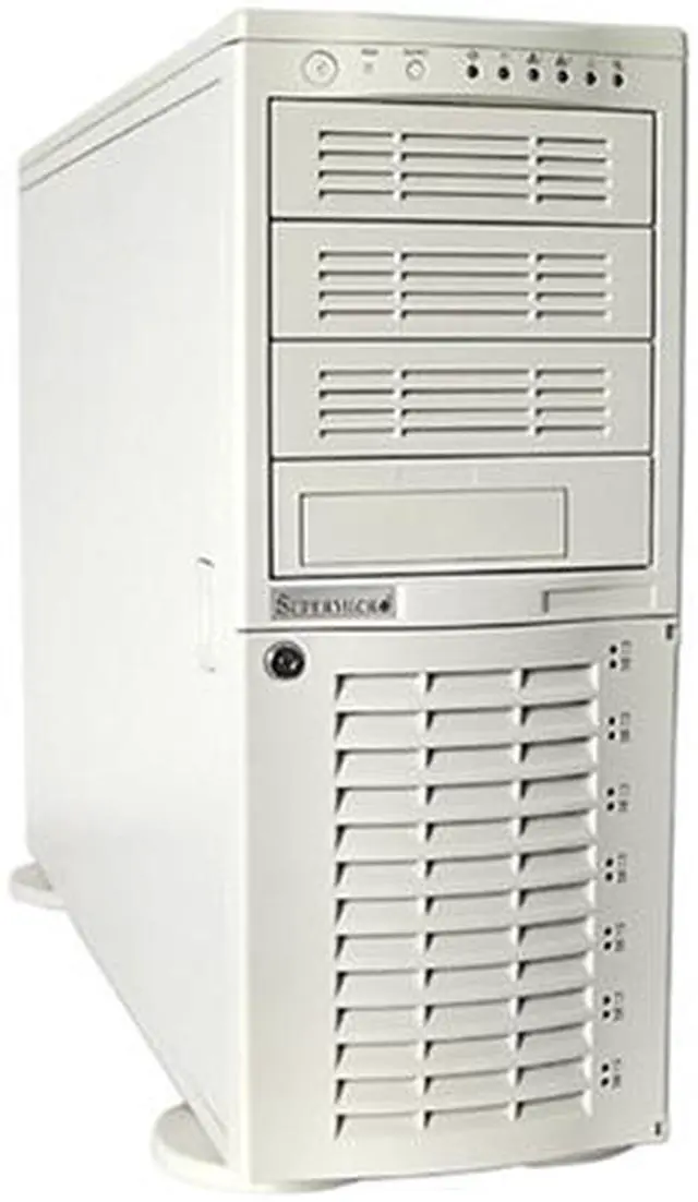 Main image of SUPERMICRO SC742T-550 Beige 4U Chassis 550W 3x 5.25" Peripheral Drive Bay 1x 5.25" Bay For Floppy Drive External 5.25" Drive Bays