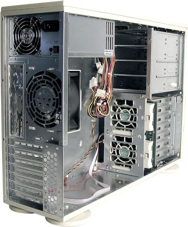 Alt view image 4 of 4 - SUPERMICRO SC742T-550 Beige 4U Chassis 550W 3x 5.25" Peripheral Drive Bay 1x 5.25" Bay For Floppy Drive External 5.25" Drive Bays