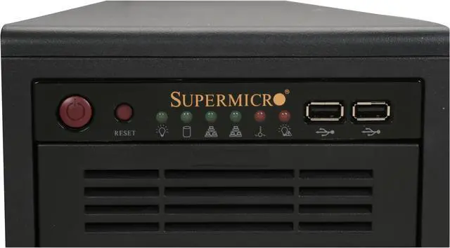 Alt view image 5 of 13 - SUPERMICRO CSE-743T-645B Black 4U Pedestal Chassis w/ 645W Power Supply 2 External 5.25" Drive Bays