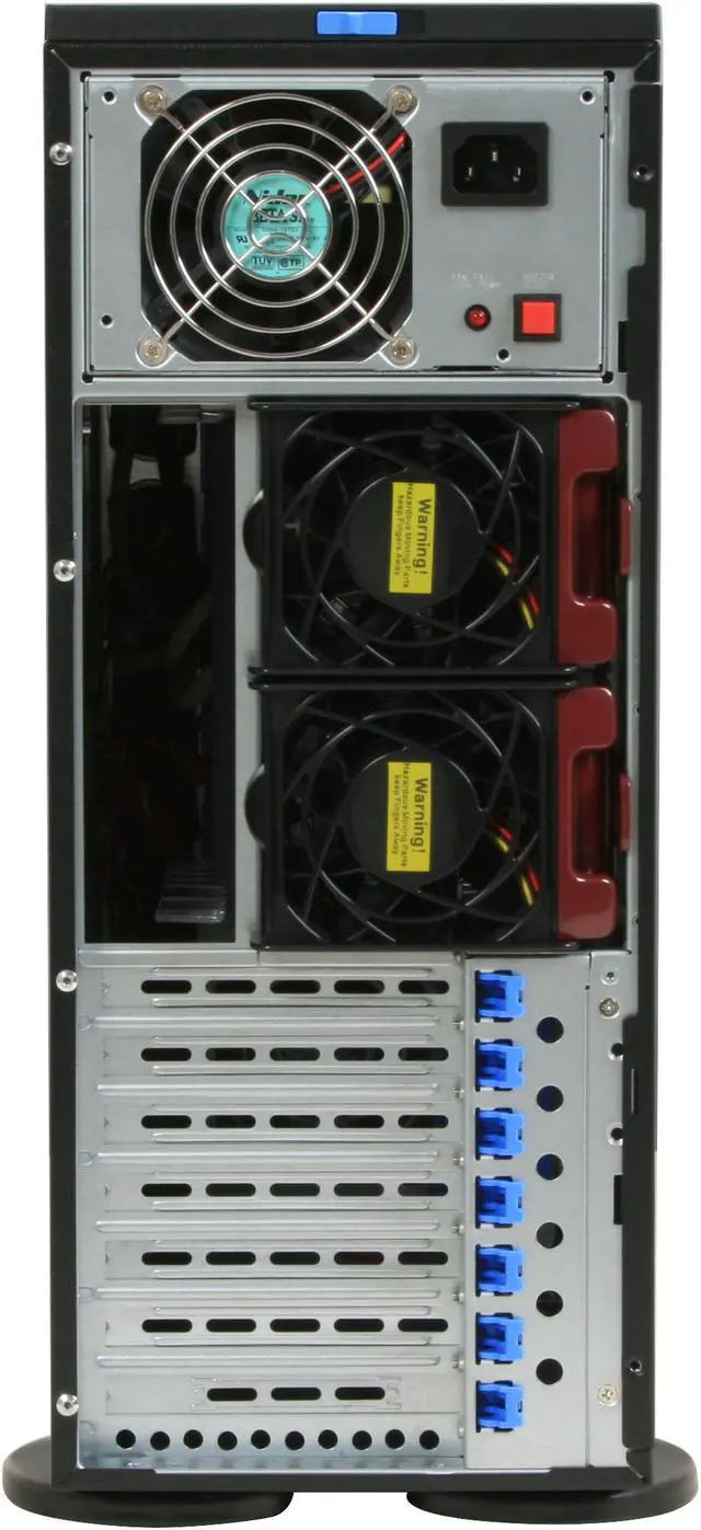 Alt view image 13 of 14 - SUPERMICRO CSE-743T-650B Black 4U Case 650W 2x 5.25" Peripheral Drive Bay 1x 5.25" Bay For Floppy Drive External 5.25" Drive Bays