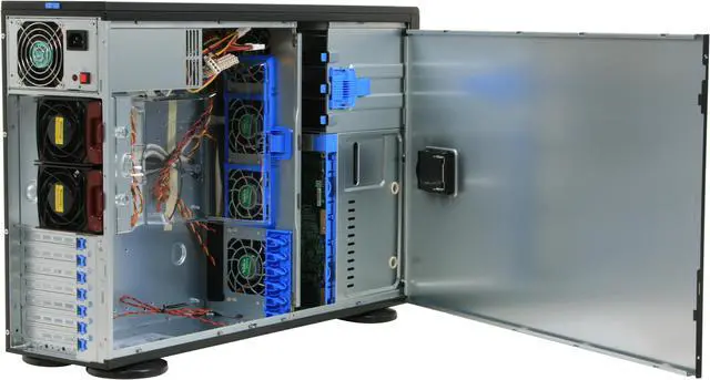 Alt view image 7 of 14 - SUPERMICRO CSE-743T-650B Black 4U Case 650W 2x 5.25" Peripheral Drive Bay 1x 5.25" Bay For Floppy Drive External 5.25" Drive Bays