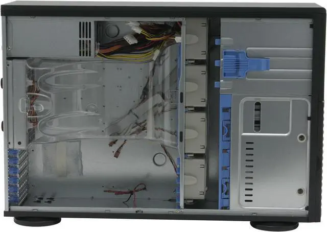 Alt view image 9 of 13 - SUPERMICRO CSE-743i-650B Black 4U Rackmount Server Chassis w/ 650W Power Supply 2 External 5.25" Drive Bays