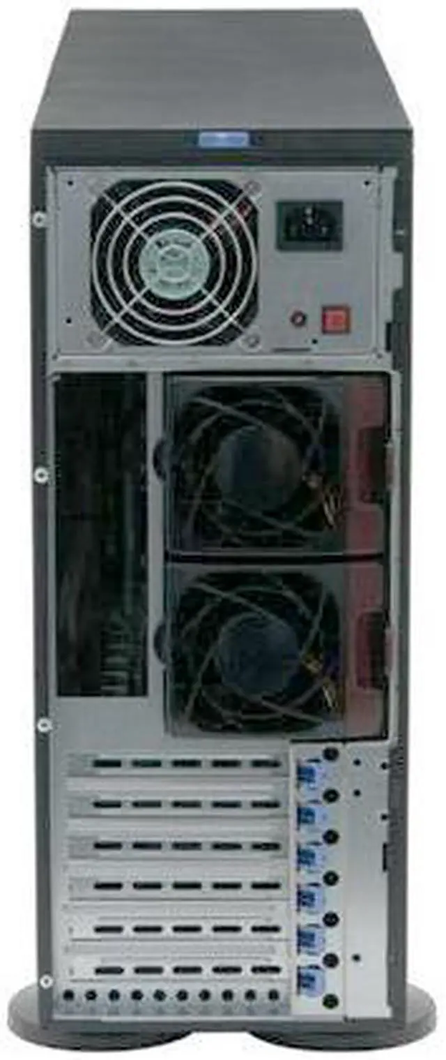 Alt view image 7 of 13 - SUPERMICRO CSE-743i-650B Black 4U Rackmount Server Chassis w/ 650W Power Supply 2 External 5.25" Drive Bays