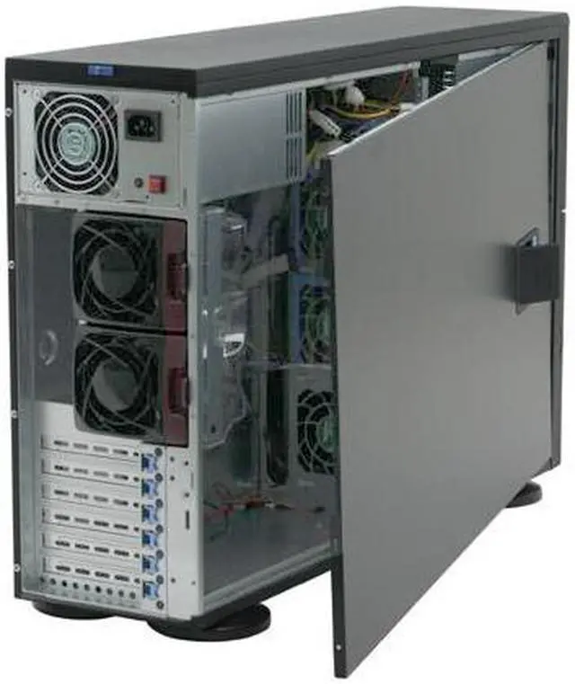 Alt view image 8 of 13 - SUPERMICRO CSE-743i-650B Black 4U Rackmount Server Chassis w/ 650W Power Supply 2 External 5.25" Drive Bays