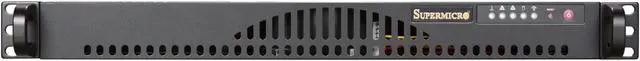 Alt view image 2 of 7 - SUPERMICRO CSE-512L-260B Black 1U Rackmount 14" Mini Server Case Thermal control 260W AC power supply with PFC