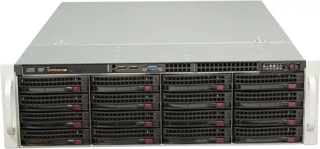 Alt view image 2 of 7 - SUPERMICRO SuperChassis CSE-836TQ-R800B Black 3U Rackmount Server Case 800W Redundant