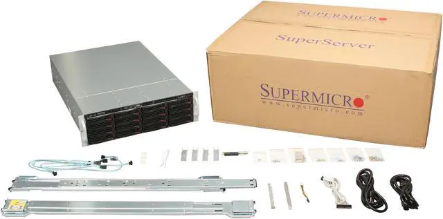 Alt view image 7 of 7 - SUPERMICRO SuperChassis CSE-836TQ-R800B Black 3U Rackmount Server Case 800W Redundant
