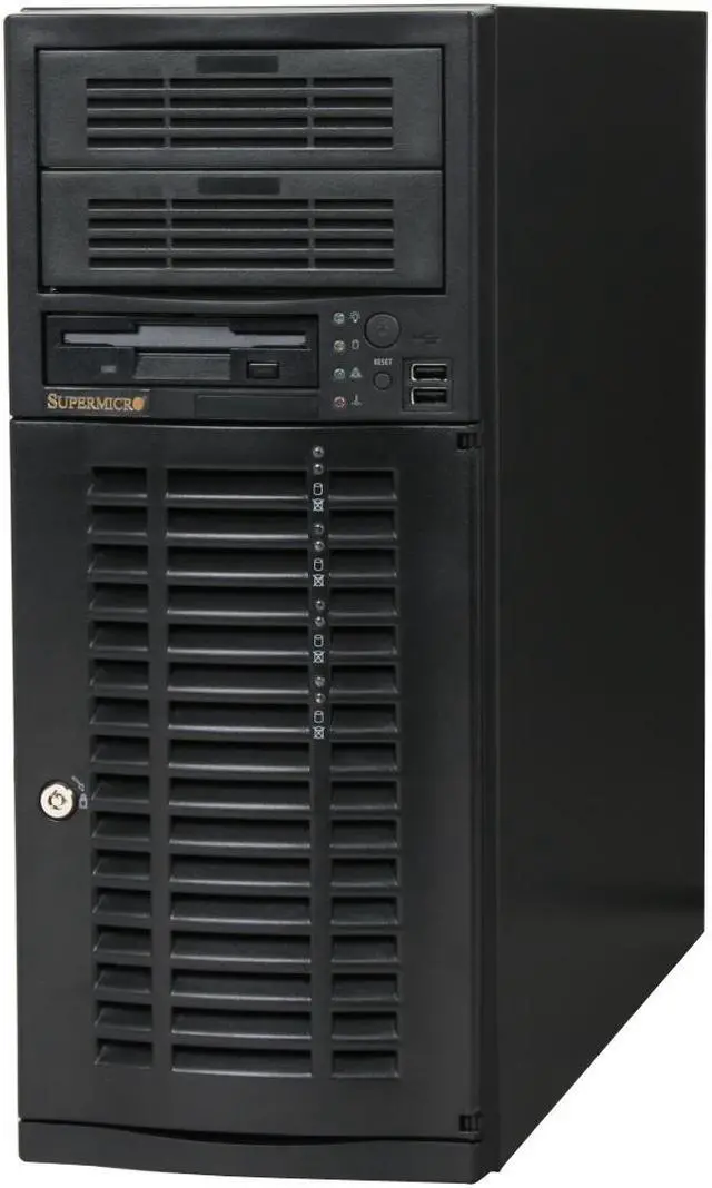 SUPERMICRO CSE-733TQ-645B Black Mid-Tower & Workstation Server Case ...