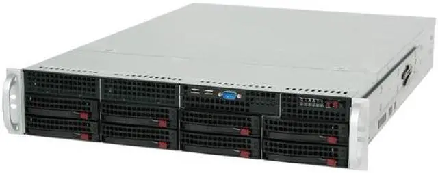 Alt view image 2 of 16 - SUPERMICRO CSE-825TQ-560LPB Black 2U Rackmount Server Case 560W Power Supply w/ PFC