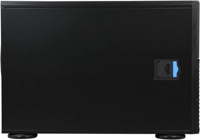 Alt view image 4 of 9 - SUPERMICRO CSE-743TQ-865B Black 4U Pedestal Server Case 865W 2 External 5.25" Drive Bays