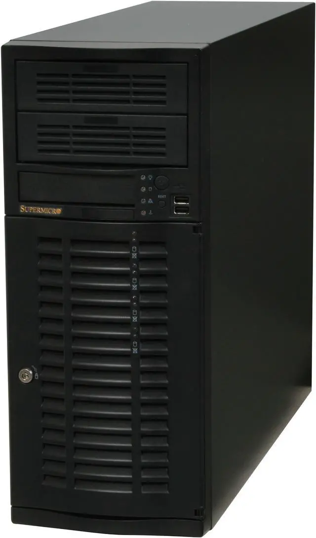 Alt view image 3 of 17 - SUPERMICRO SuperChassis CSE-733TQ-465B Black Mid-Tower Server Case 465W 2 External 5.25" Drive Bays