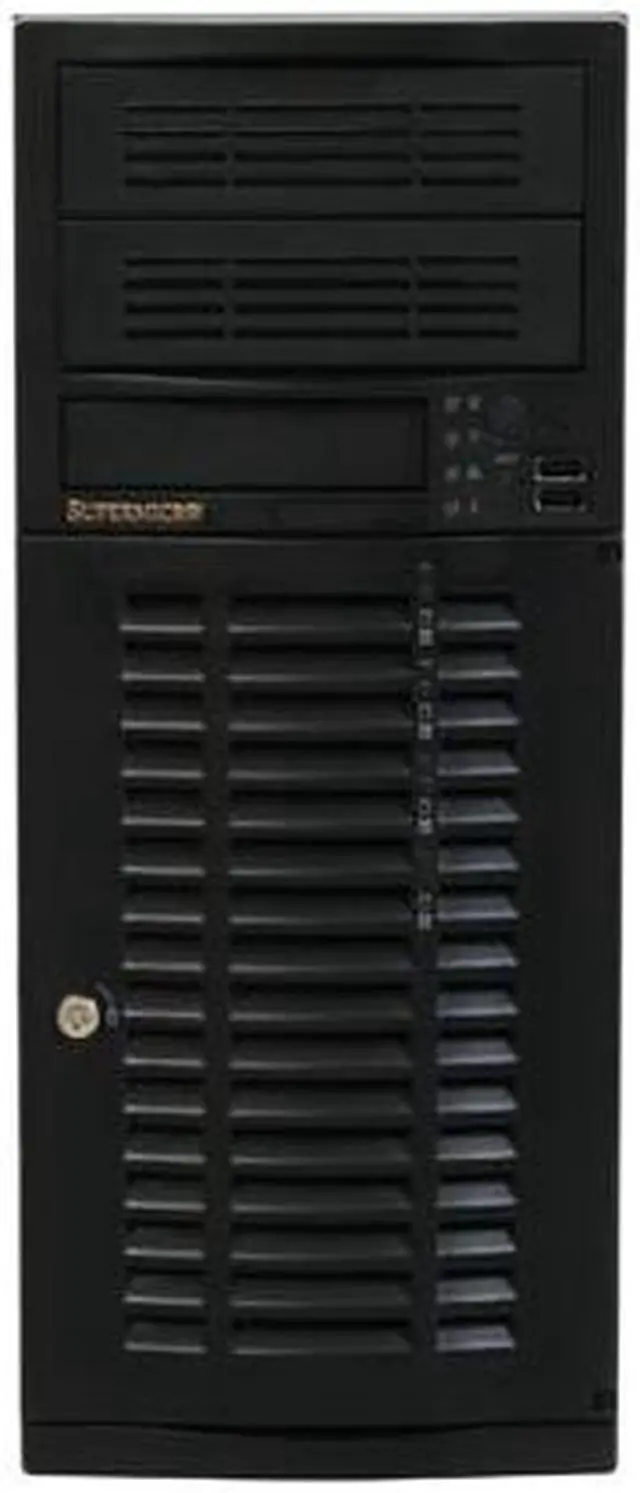 Alt view image 2 of 17 - SUPERMICRO SuperChassis CSE-733TQ-465B Black Mid-Tower Server Case 465W 2 External 5.25" Drive Bays