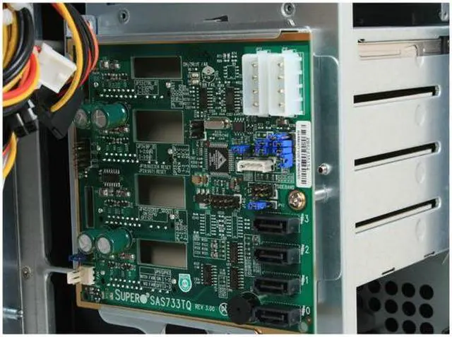 Alt view image 14 of 17 - SUPERMICRO SuperChassis CSE-733TQ-465B Black Mid-Tower Server Case 465W 2 External 5.25" Drive Bays