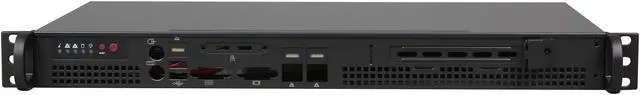 Alt view image 2 of 7 - SUPERMICRO CSE-503-200B Black 1U Rackmount Server Case 200W
