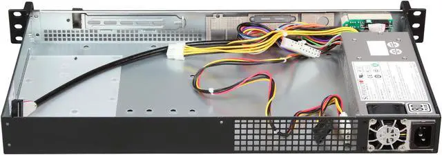 Alt view image 5 of 7 - SUPERMICRO CSE-503-200B Black 1U Rackmount Server Case 200W