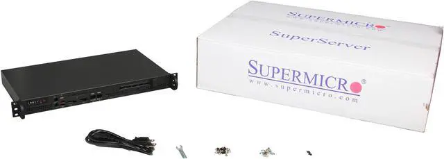 Alt view image 7 of 7 - SUPERMICRO CSE-503-200B Black 1U Rackmount Server Case 200W