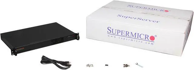Alt view image 7 of 7 - SUPERMICRO SuperChassis CSE-510-200B Black 1U Rackmount Server Case 200W