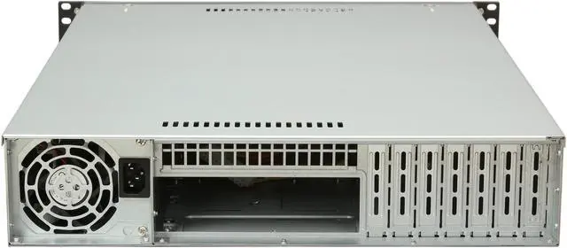 Alt view image 4 of 7 - SUPERMICRO CSE-822T-400LPB Black 2U Rackmount Server Case 400W Power Supply w/ PFC 1 External 5.25" Drive Bays