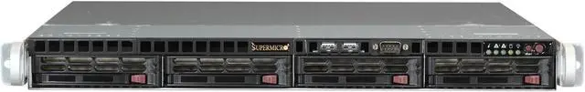 Alt view image 2 of 7 - SUPERMICRO SuperChassis CSE-813MTQ-520CB Black 1U Rackmount Server Case 520W