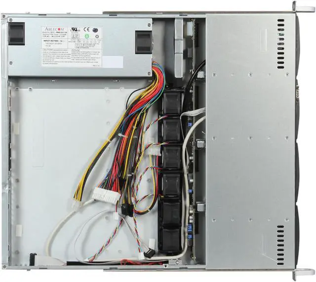 Alt view image 6 of 7 - SUPERMICRO SuperChassis CSE-813MTQ-520CB Black 1U Rackmount Server Case 520W