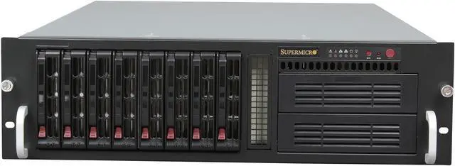 Alt view image 2 of 8 - SUPERMICRO SuperChassis CSE-833T-650B Black 3U Rackmount Server Case 650W 2 External 5.25" Drive Bays