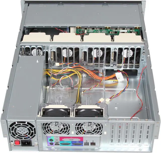 Alt view image 5 of 8 - SUPERMICRO SuperChassis CSE-833T-650B Black 3U Rackmount Server Case 650W 2 External 5.25" Drive Bays
