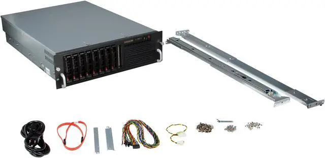 Alt view image 7 of 8 - SUPERMICRO SuperChassis CSE-833T-650B Black 3U Rackmount Server Case 650W 2 External 5.25" Drive Bays