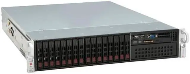 Alt view image 3 of 12 - SUPERMICRO CSE-213A-R900LPB Black 2U Rackmount Server Case 900W (1 + 1) Redundant AC to DC power supply w/ PFC 1 External 5.25" Drive Bays