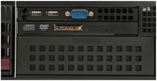 Alt view image 4 of 12 - SUPERMICRO CSE-213A-R900LPB Black 2U Rackmount Server Case 900W (1 + 1) Redundant AC to DC power supply w/ PFC 1 External 5.25" Drive Bays