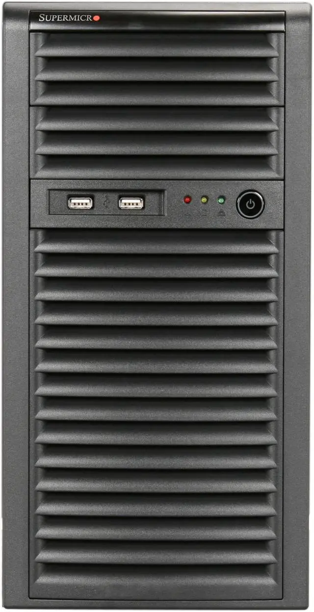 Alt view image 2 of 9 - SUPERMICRO CSE-731i-300B Black Mini-Tower Server Case