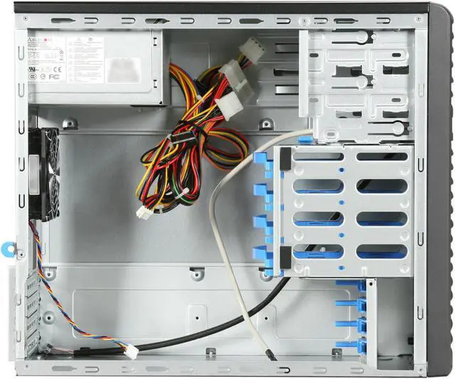 Alt view image 6 of 9 - SUPERMICRO CSE-731i-300B Black Mini-Tower Server Case