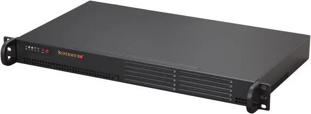 Main image of SUPERMICRO CSE-502L-200B Black 1U Rackmount Mini Server Chassis 200W
