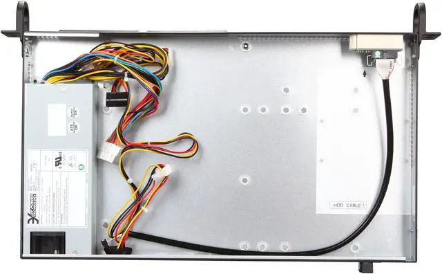 Alt view image 6 of 7 - SUPERMICRO CSE-502L-200B Black 1U Rackmount Mini Server Chassis 200W